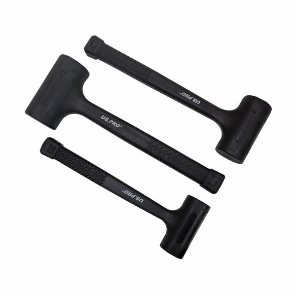 Set of 3 rubber mallets US1664