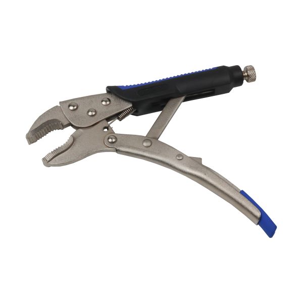 25 cm curved locking pliers with soft handles US1848