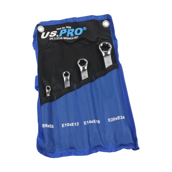 4-piece E-star wrench set US2050