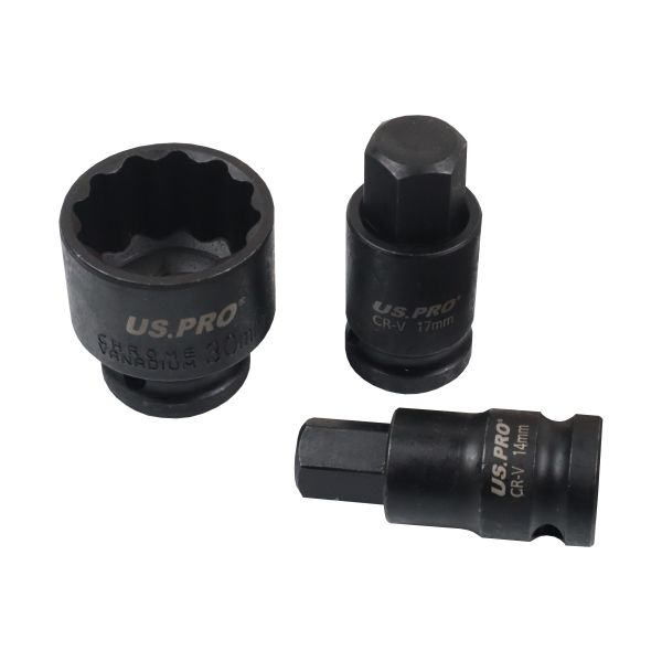 VAG impact wheel hub nut sockets and bits set US2085