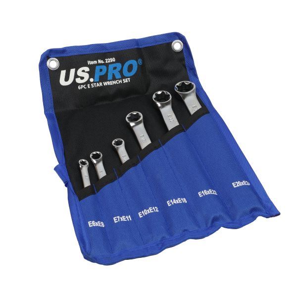 6-piece E-star wrench set US2290