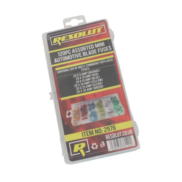 120 pcs assorted automotive fuses US2976