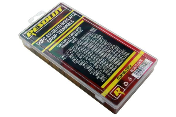 120 pcs assorted insulated crimp terminals set US2980