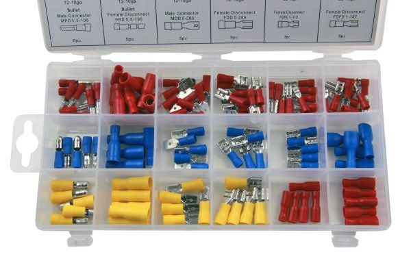 120 pcs assorted insulated crimp terminals set US2980