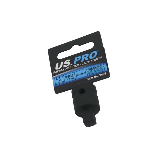 1/2" female × 3/8" male impact adapter US3499