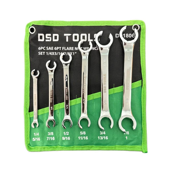 6 PCS. SET OF COLIN HEX WRENCHES FOR TUBE NUTS DS1806