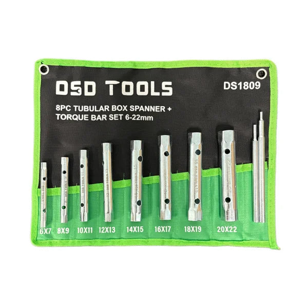 8-PIECE TUBE WRENCH AND RATCHET SET DS1809