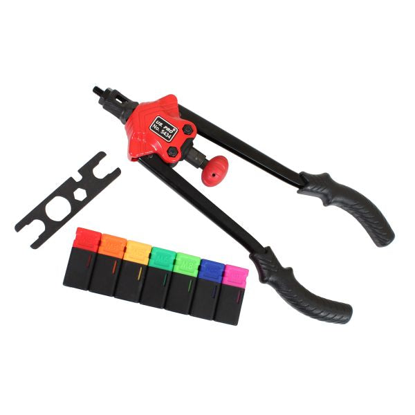 LONG-HANDLED RIVETER FOR THREADED RIVETS M3–M12 US5434