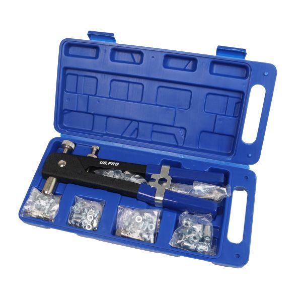 110-PIECE THREADED RIVET RIVETER SET M3, M4, M5, M6, M8 US5467