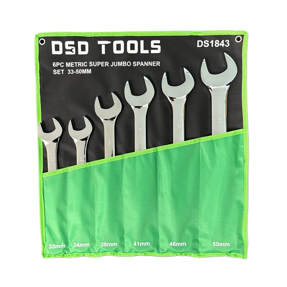 COMBINATION WRENCH SET 6PCS. EXTRA LARGE DS1843