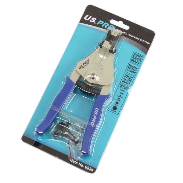 GRIP AND STRIP WIRE INSULATION STRIPPER 0.5–6 mm² US6834