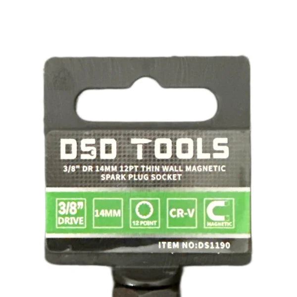 3/8 PAVAROS 14MM 12-POINT THIN-WALLED MAGNETIC SPARK PLUG SOCKET DS1190