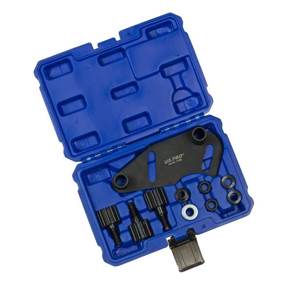 Camshaft locking tool for Renault 1.8 and 2.0 16V engines. US7158