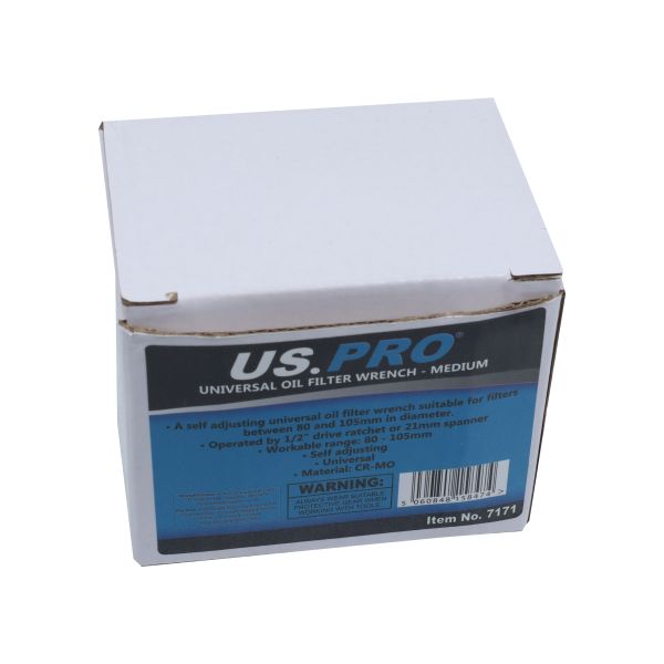 Universal medium oil filter wrench US7171
