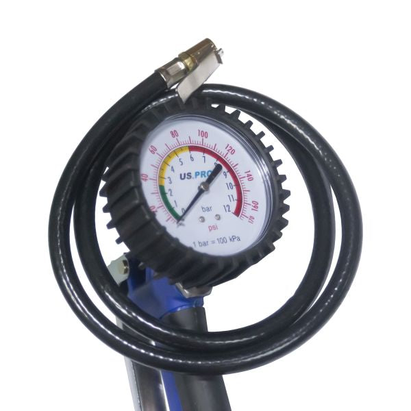 High-power tire inflator with gauge US8817