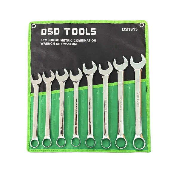 Set of 8 Large Combination Wrenches 22-32 mm DS1813