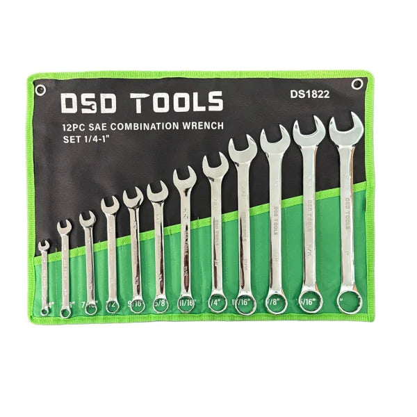 Set of 12 Combination Wrenches DS1822