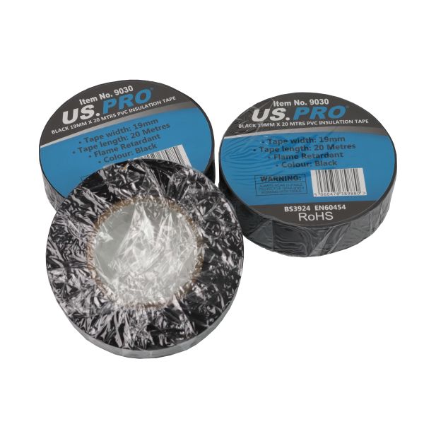 Insulating PVC tape 19 mm x 20 m US9030