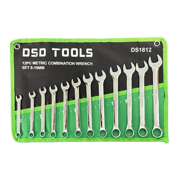 12-PIECE COMBINATION WRENCH SET 8-19MM DS1812