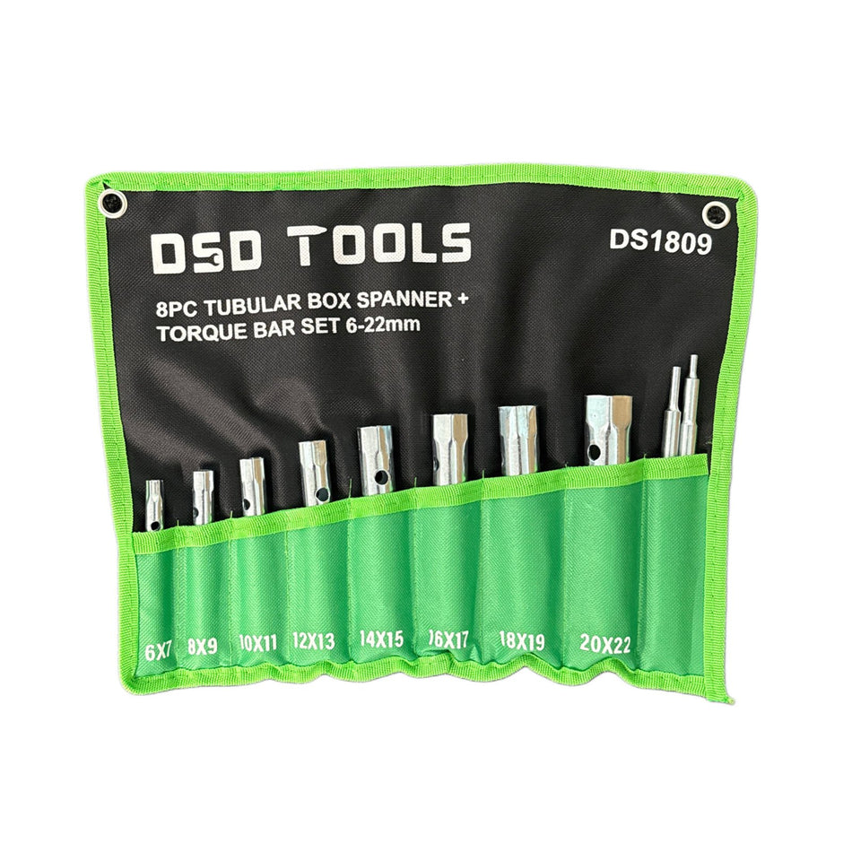 8-PIECE TUBE WRENCH AND RATCHET SET DS1809