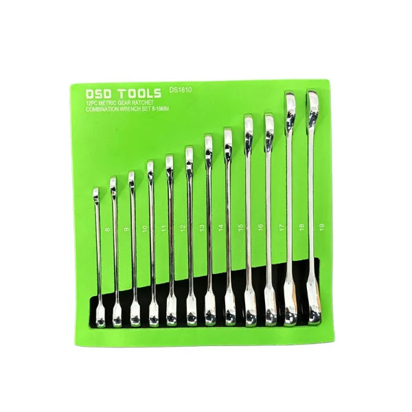 12 PCS. METRIC COMBINATION WRENCH SET DS1810