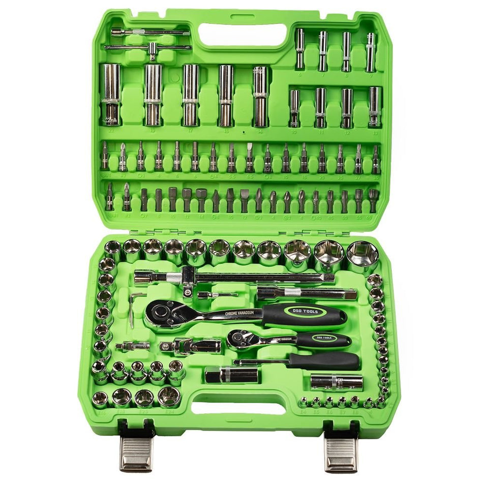 1/4 IR 1/2 Super Lock Metric Socket Set, 108 Pieces DS1033