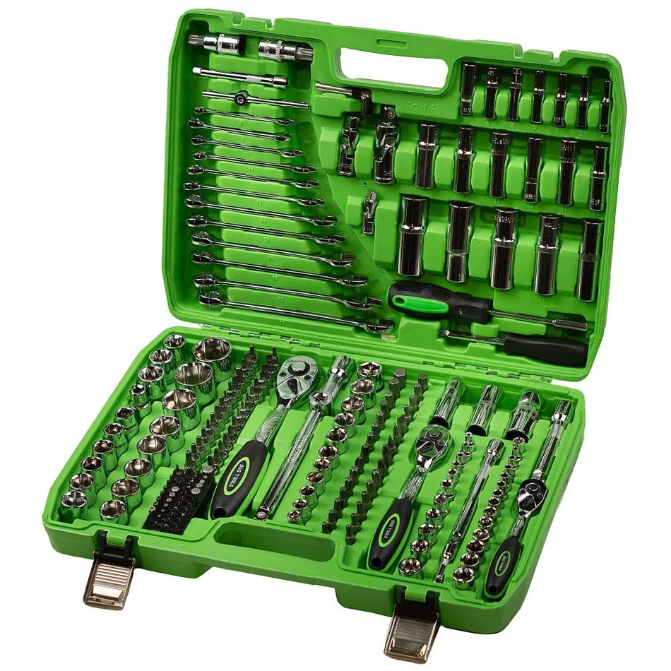 216 PCS. 1/4 3/8 1/2 DRIVE METRIC SUPER LOCK SOCKET SET DS1035