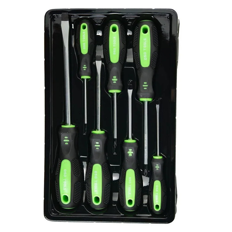 7 PCS SCREWDRIVER SET WITH SOFT HANDLES (FLAT AND PHILLIPS) DS1054