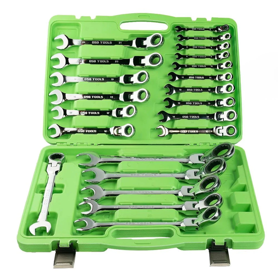 22 PCS. METRIC FLEXIBLE DOUBLE-ENDED COMBINATION WRENCH SET DS1060
