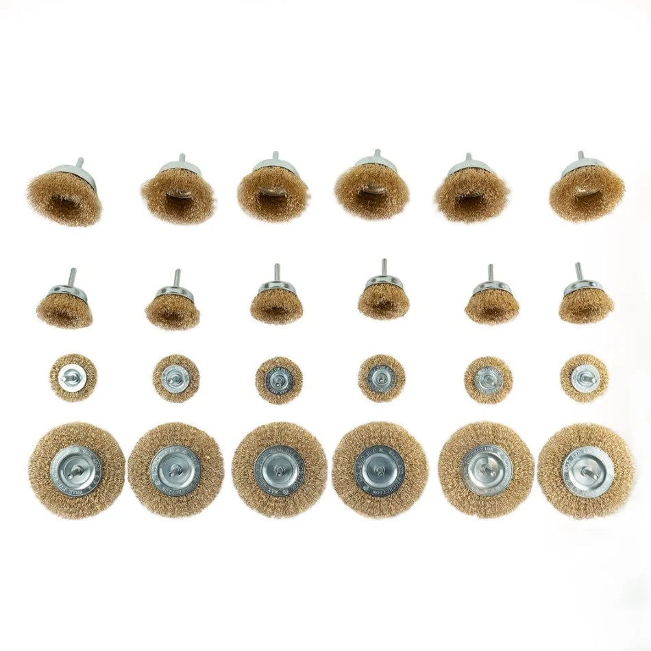 Set of 24 Rotating Wire Brushes DS1093