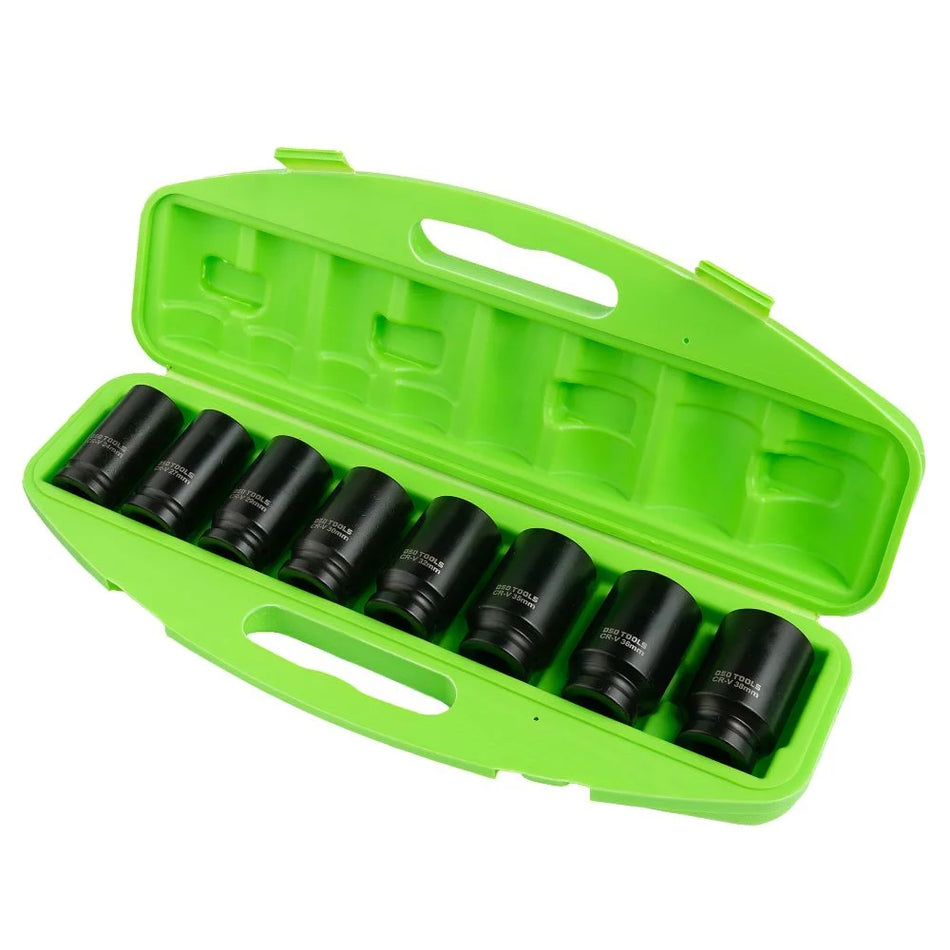 3/4" 6-Edge Deep Impact Sockets, 8 pcs. DS1101
