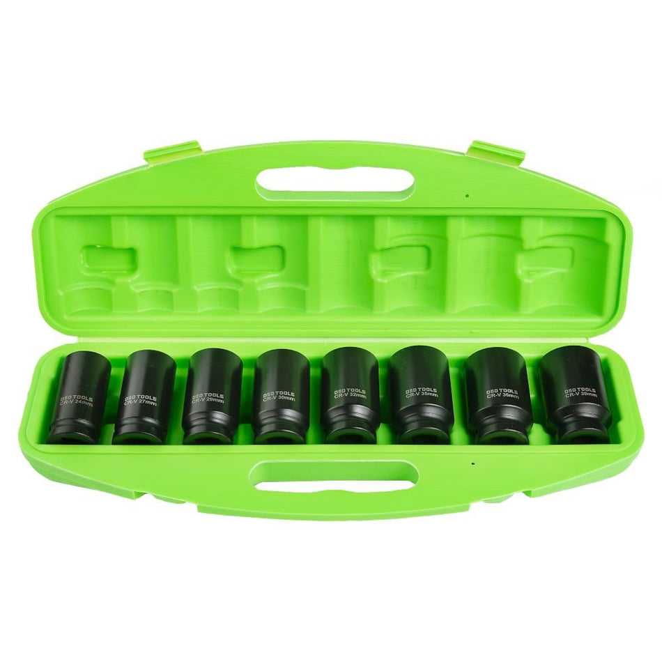 3/4" 6-Edge Deep Impact Sockets, 8 pcs. DS1101