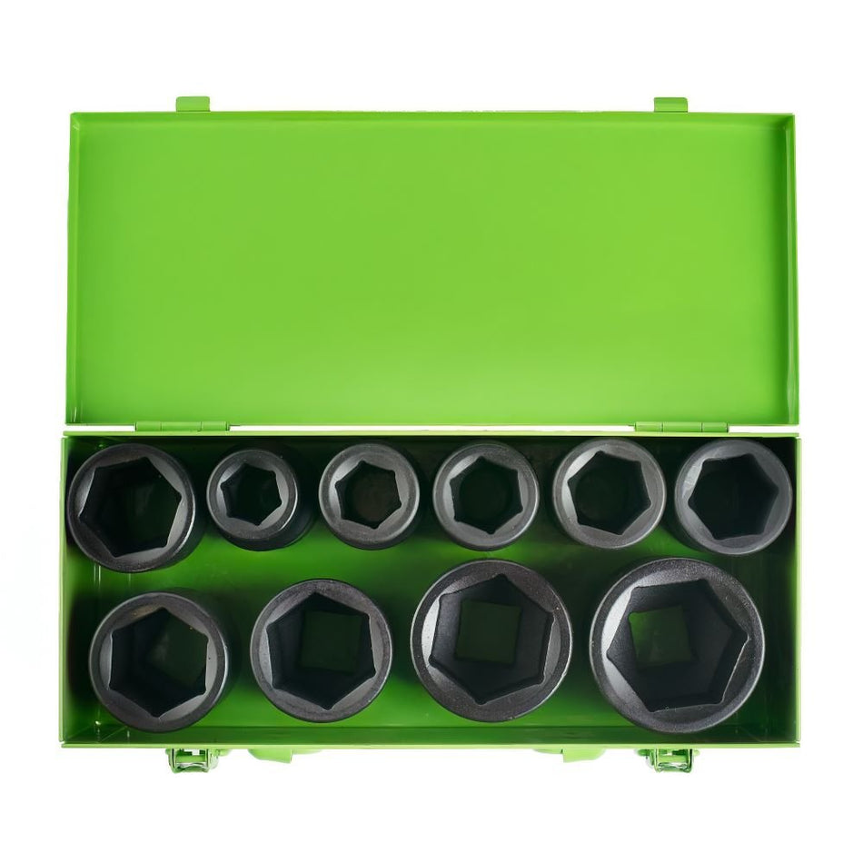 1" PAVAROS 6-POINT DEEP IMPACT SOCKETS, 10PCS DS1103