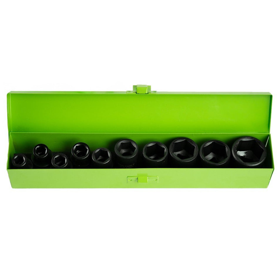1/2" PAVAROS IMPACT HEX METRIC SOCKETS, 10 PCS. DS1110