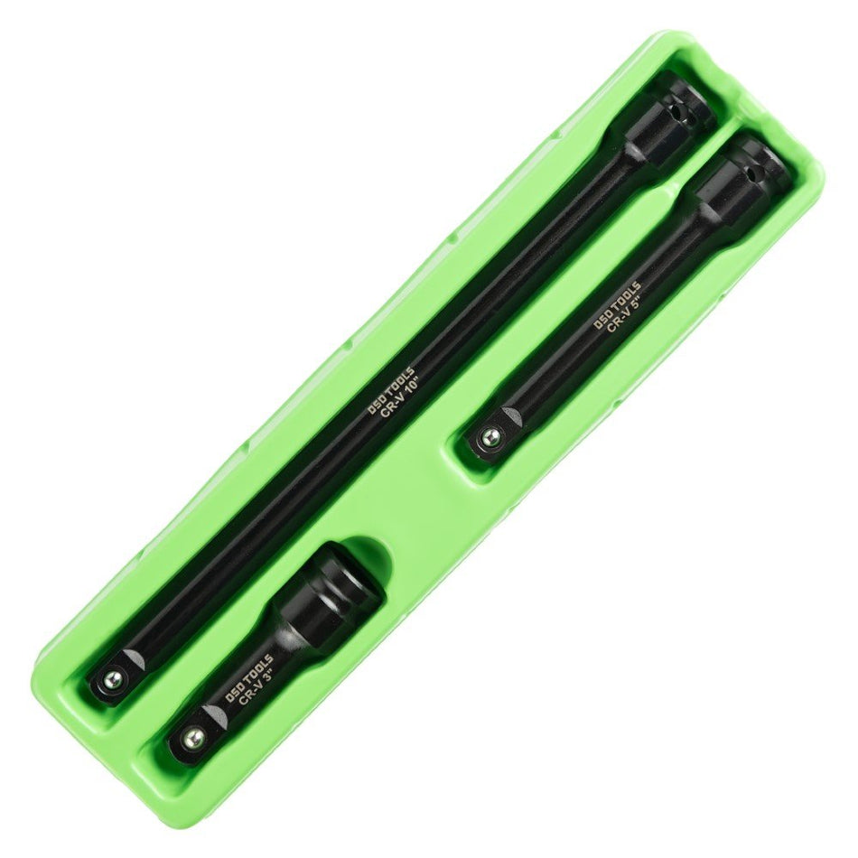 3 dalių 1/2" kvadrato smūginių prailgintuvų rinkinys DS1116