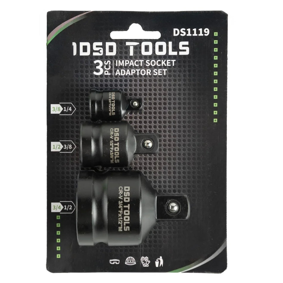 Set of 3 Impact Driver Bit Adapters DS1119