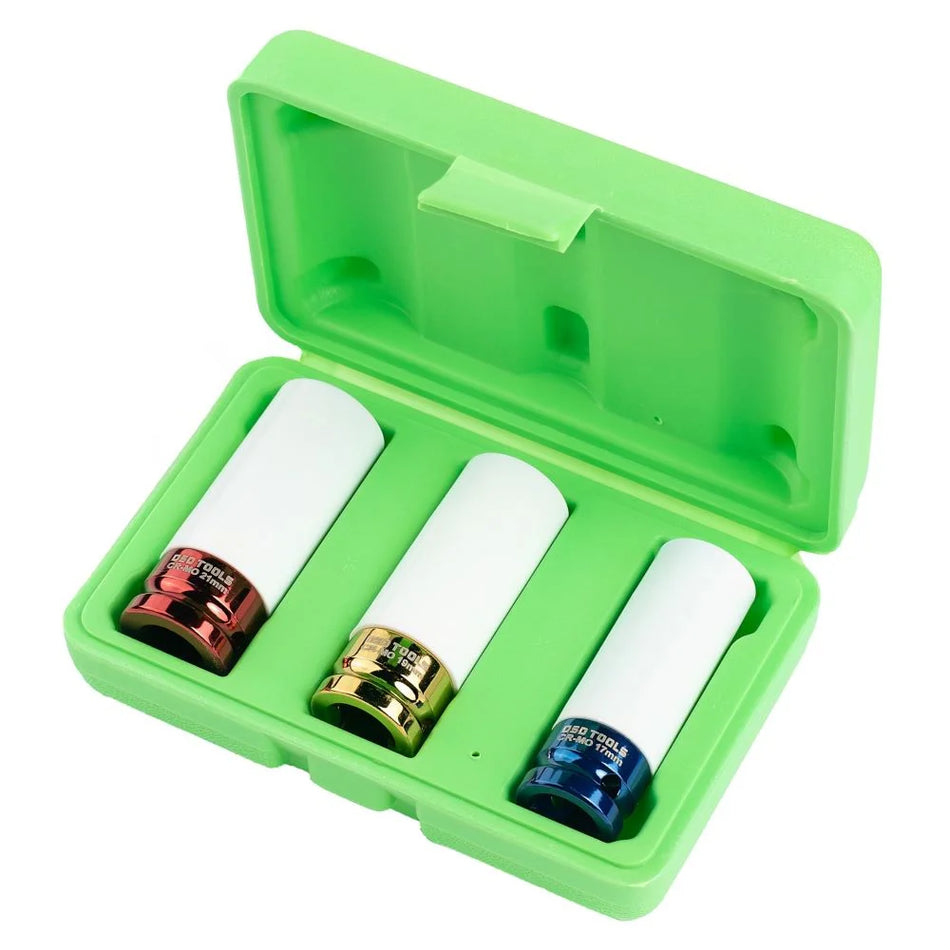 1/2" PAVAROS DEEP IMPACT SOCKETS FOR LIGHT ALLOY WHEELS 3PCS DS1127