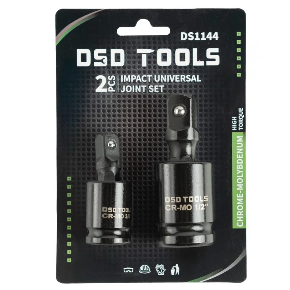 3/8" Drive 1/2" Gear 2-Piece Impact Universal Joint Set DS1144