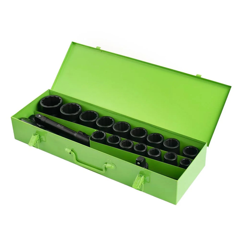 3/4" DRIVE 12-POINT IMPACT SOCKETS 21 PCS. DS1146
