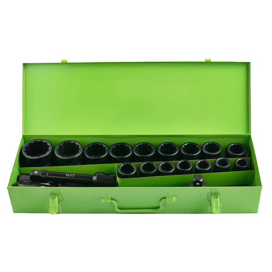 3/4" DRIVE 12-POINT IMPACT SOCKETS 21 PCS. DS1146