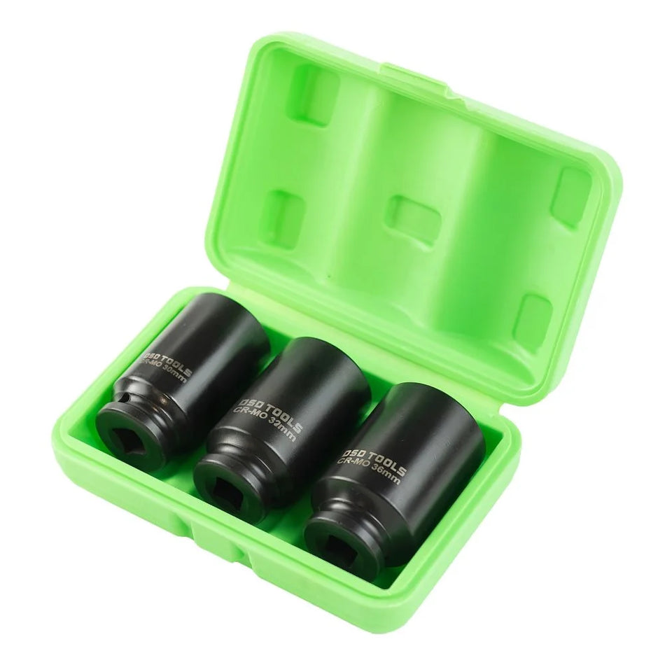 1/2" PAVAROS 12-POINT DEEP IMPACT WHEEL NUT SOCKETS, 3 PCS DS1147