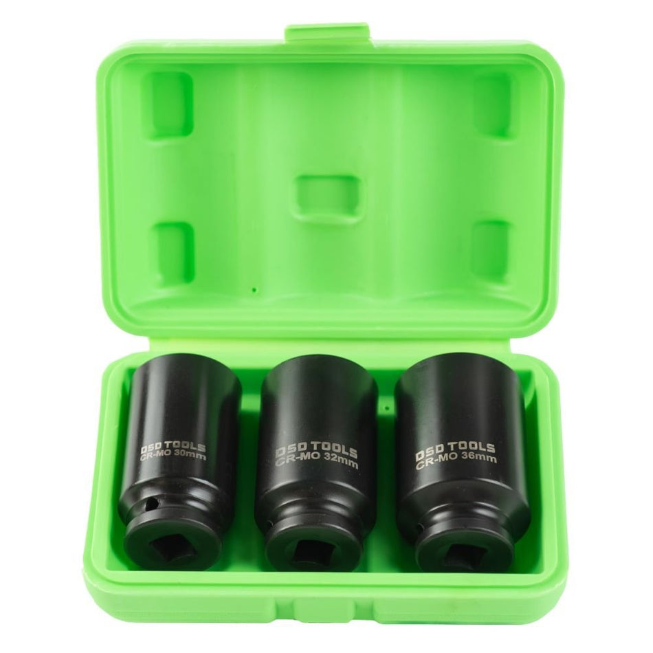 1/2" PAVAROS 12-POINT DEEP IMPACT WHEEL NUT SOCKETS, 3 PCS DS1147