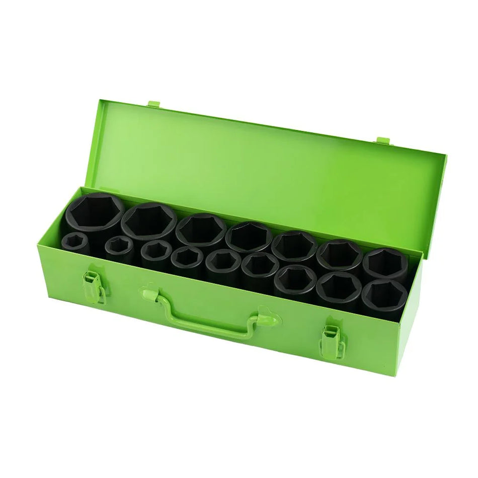 3/4" SET OF IMPACT DEEP HEX SOCKETS FOR HEX BOLTS, 16 PCS DS1149
