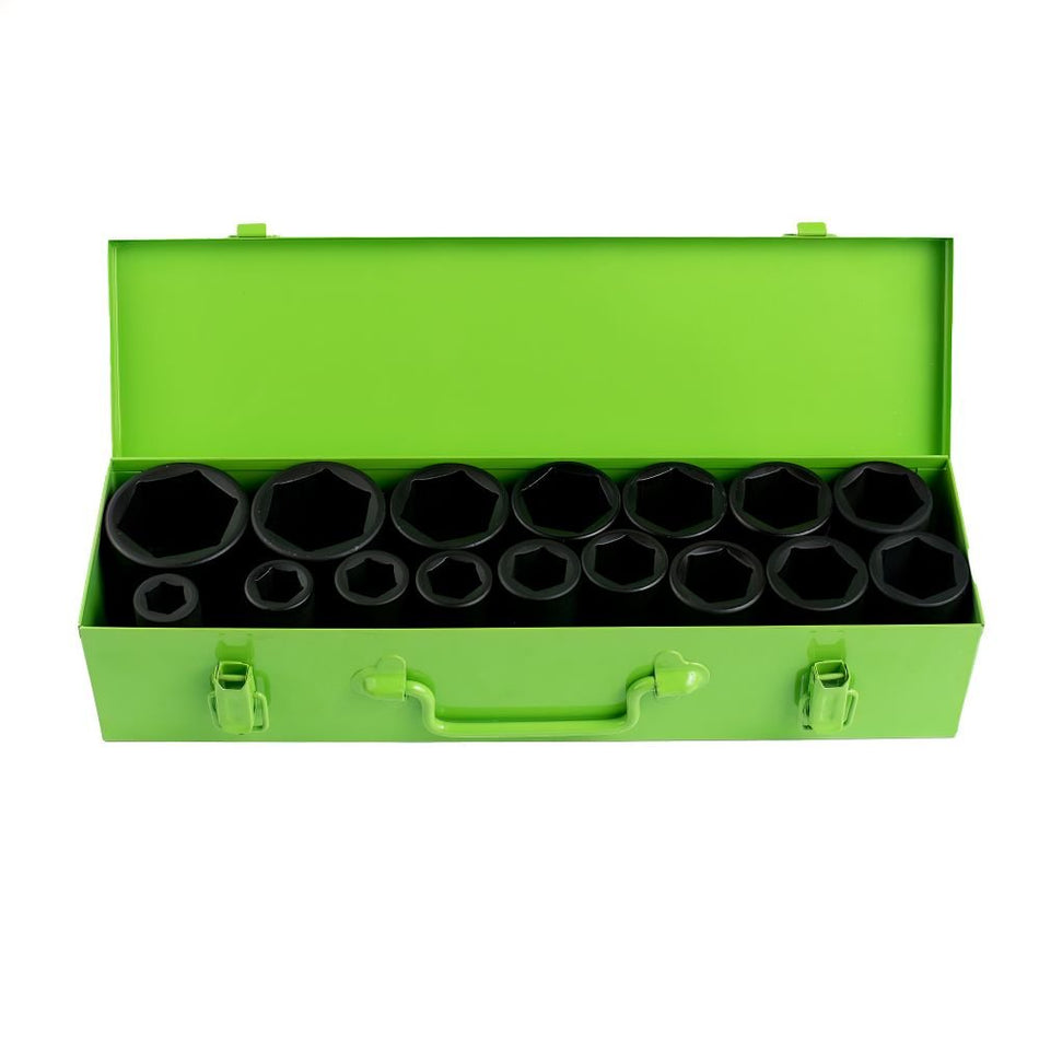 3/4" SET OF IMPACT DEEP HEX SOCKETS FOR HEX BOLTS, 16 PCS DS1149