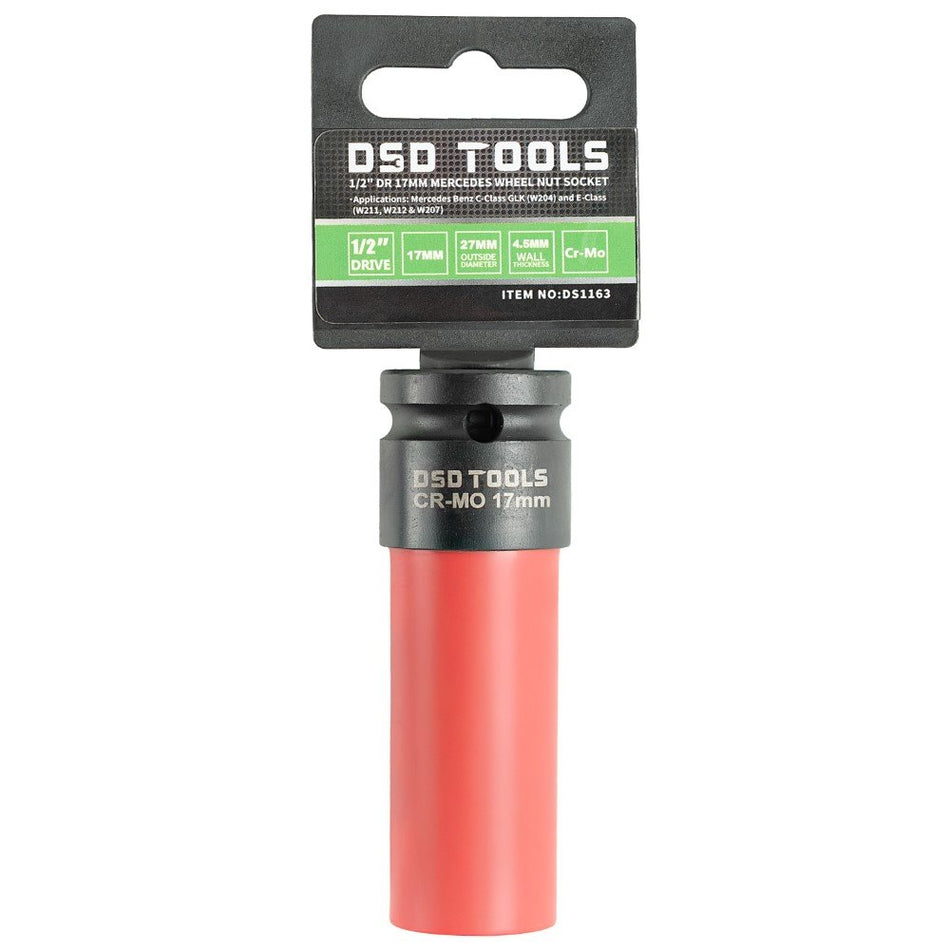 1/2" DR 17MM MERCEDES RATŲ VERŽLIŲ RAKTO GALVUTĖ DS1163