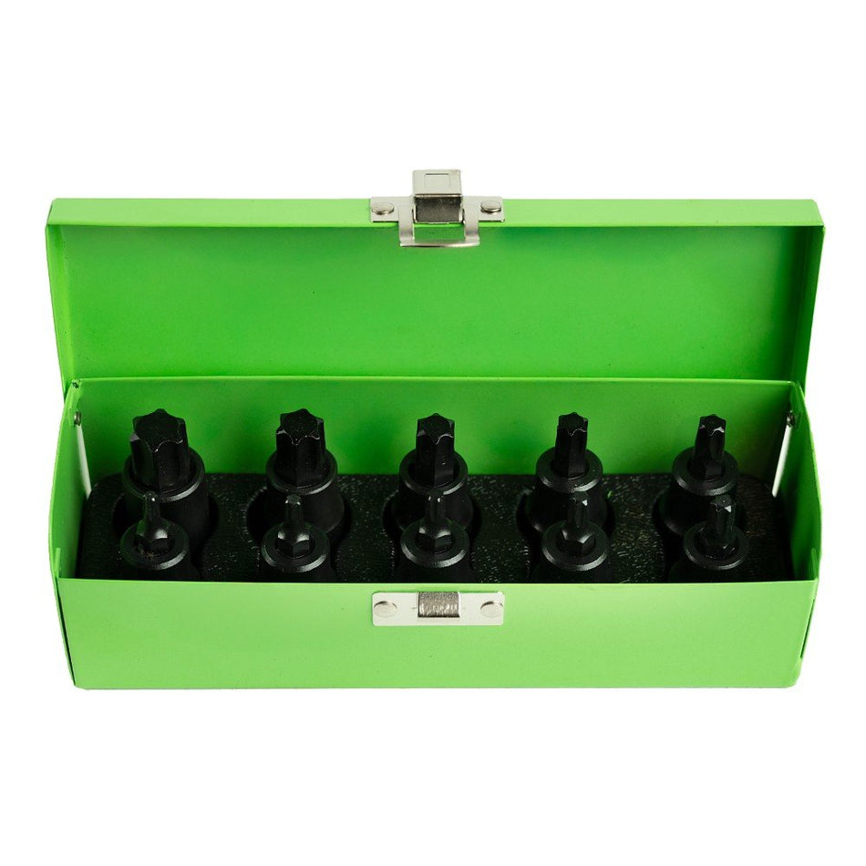 1/2" PAVARAS IMPACT "TORX" BIT SOCKETS 10 PCS. DS1168