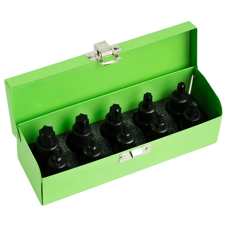 1/2" PAVARAS IMPACT "TORX" BIT SOCKETS 10 PCS. DS1168