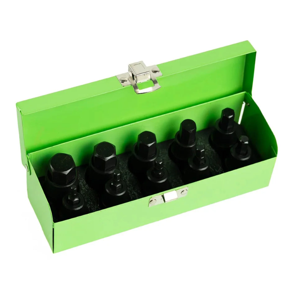 1/2" PAVAROS IMPACT HEXAGONAL "HEX" SOCKETS, 10 PCS. DS1170