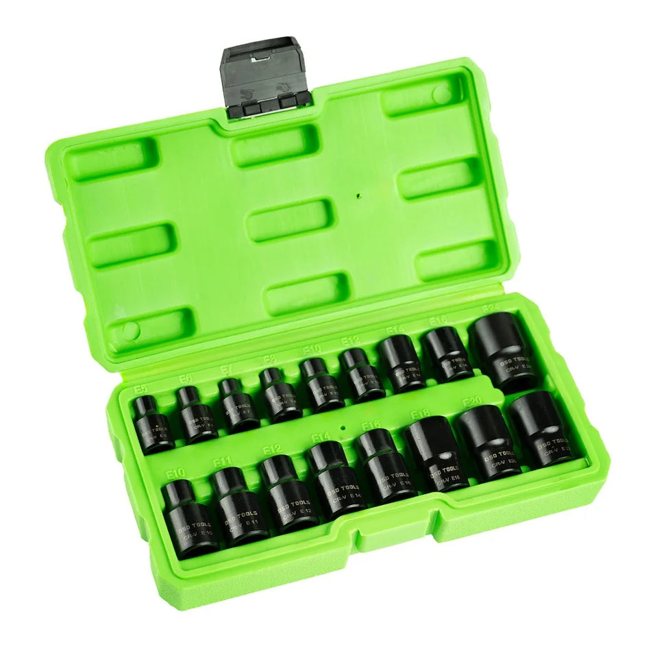3/8" 1/2" GEAR "E-STAR" SOCKET SET, 17PCS. DS1175