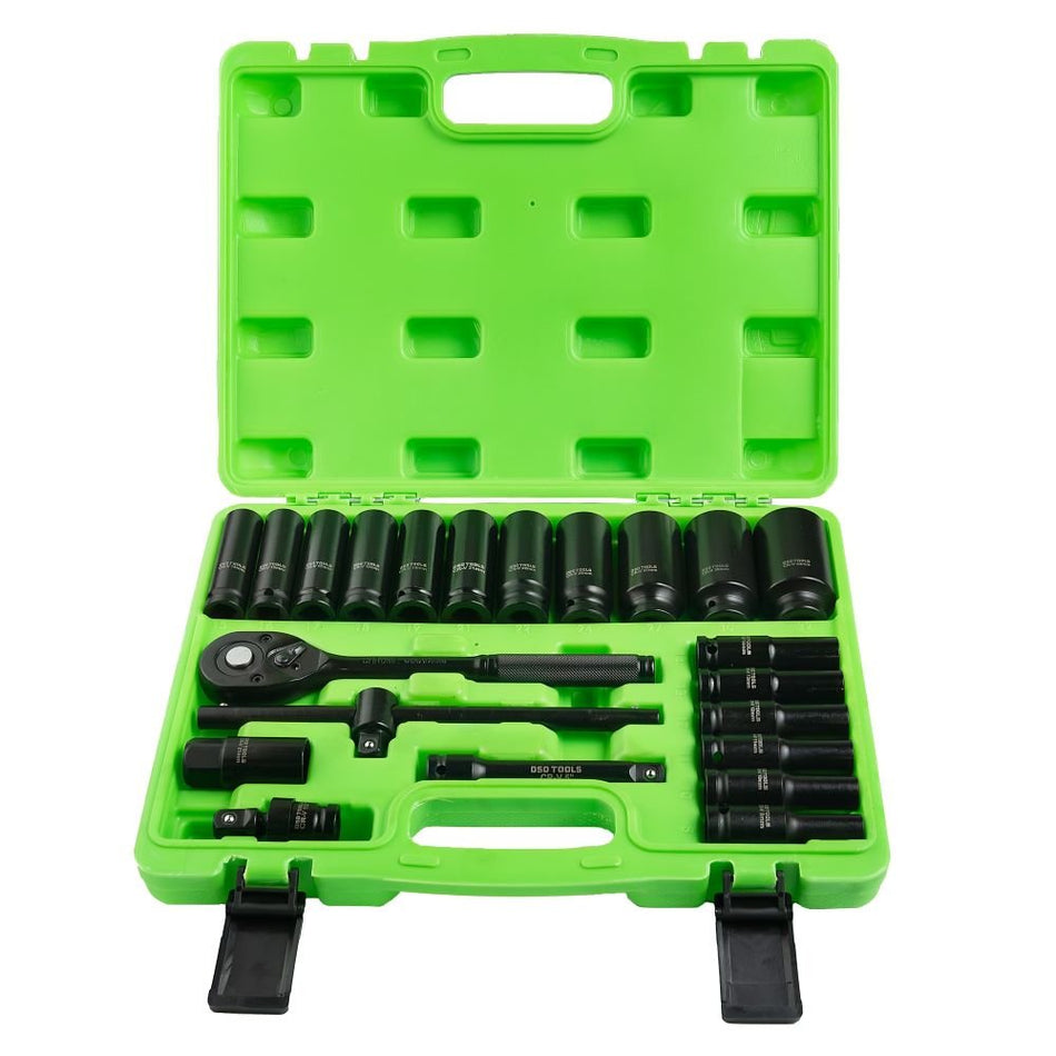 1/2" PAVAROS 6-POINT LONG IMPACT SOCKET SET, 22 PCS. DS1179
